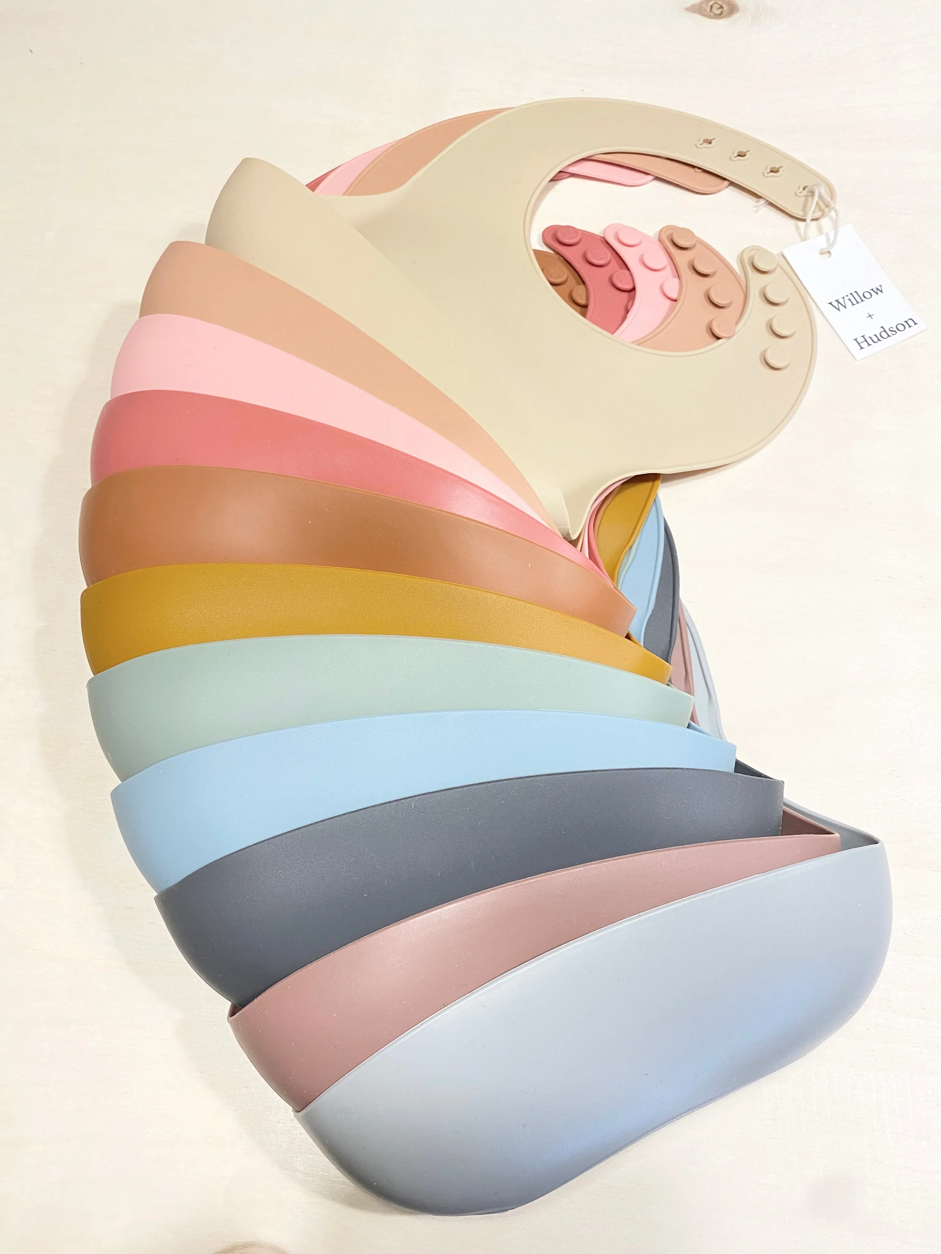 Silicone bib - Sky