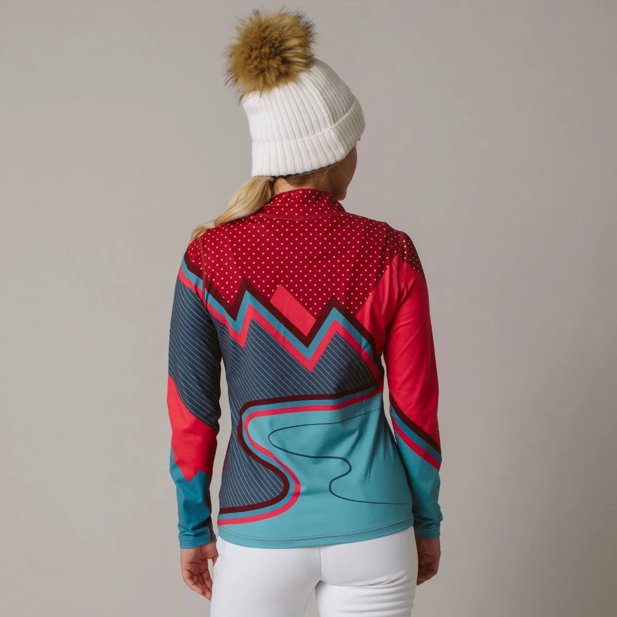 Skater Girl 1/4 Zip - Pink