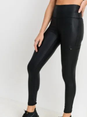 Skinny Hybrid Foil Cargo Leggings by Mono B