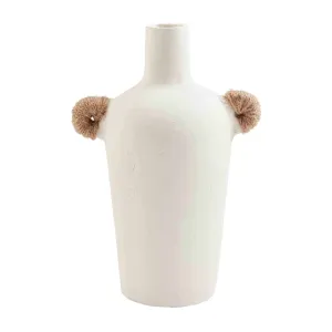SKINNY PAPER MACHE JUTE VASE