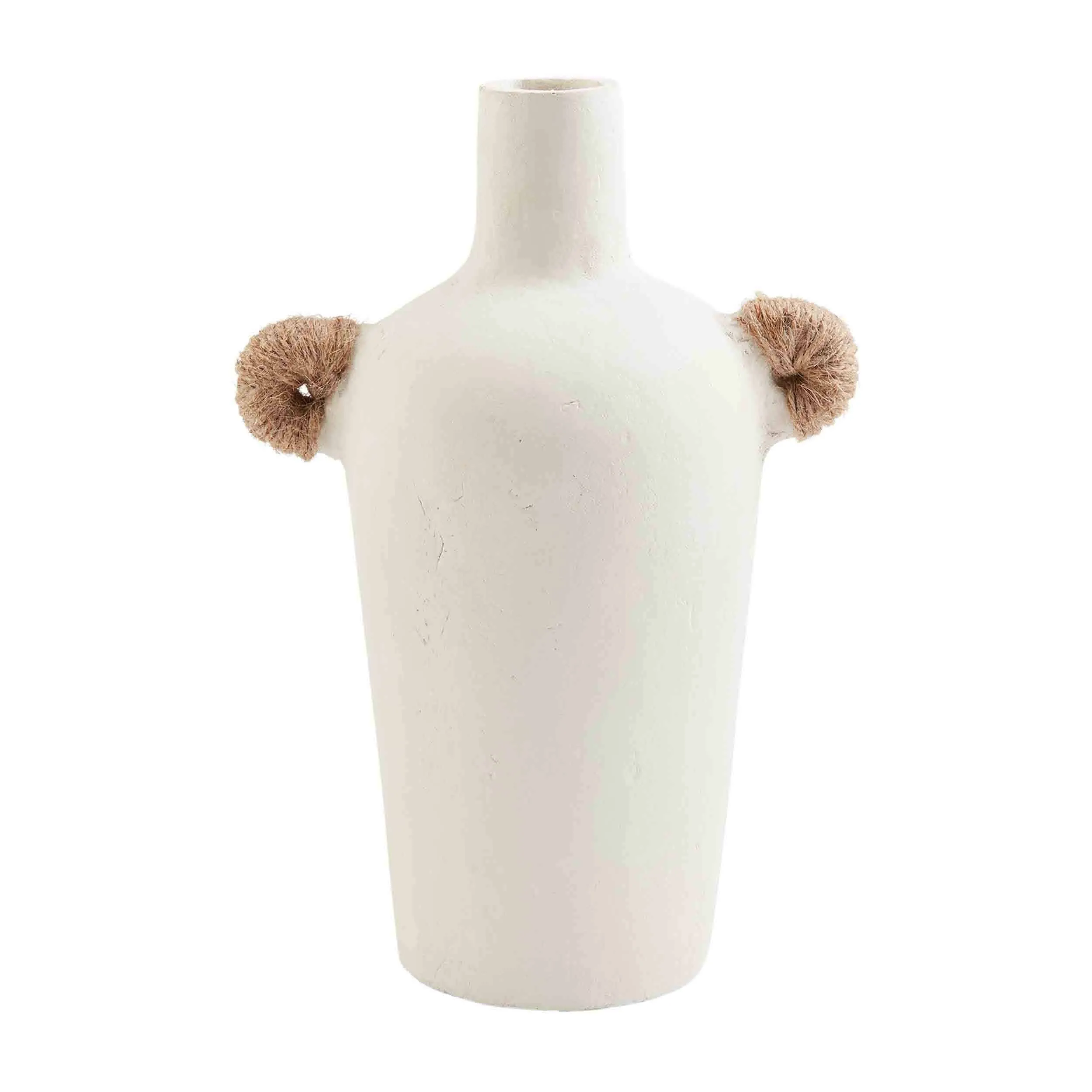 SKINNY PAPER MACHE JUTE VASE