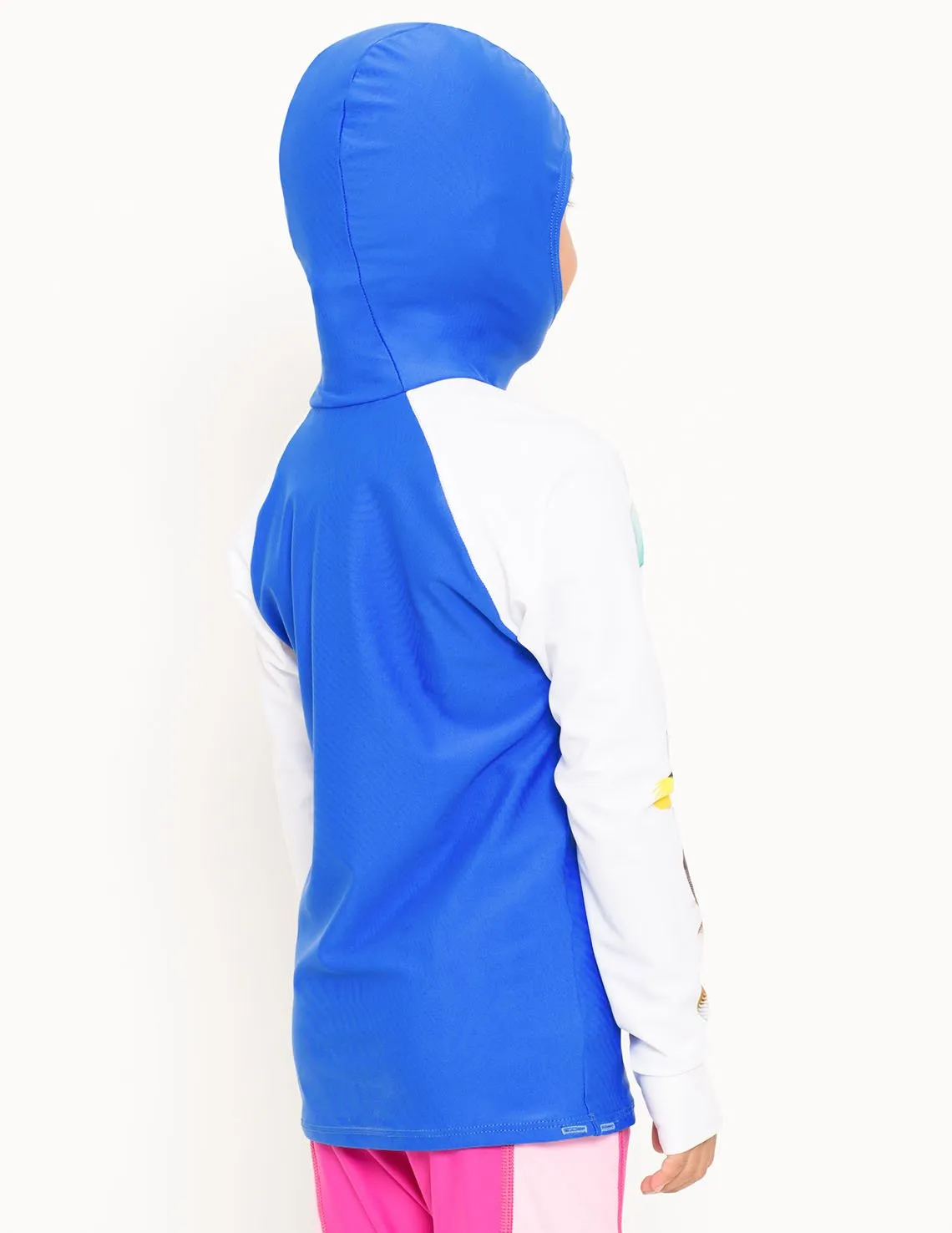 Snorkel Hoodie Rash Guard - Hawaii Fish ID - Orange