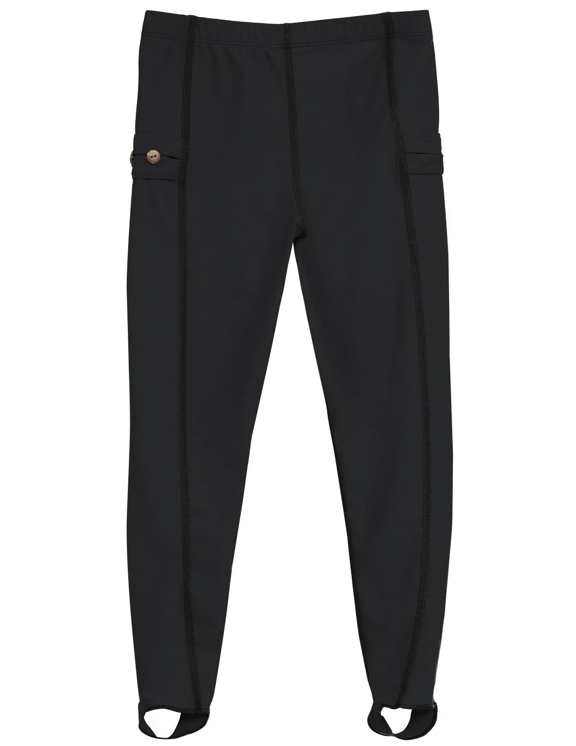 Snorkel Stirrup Swim Legging - Black