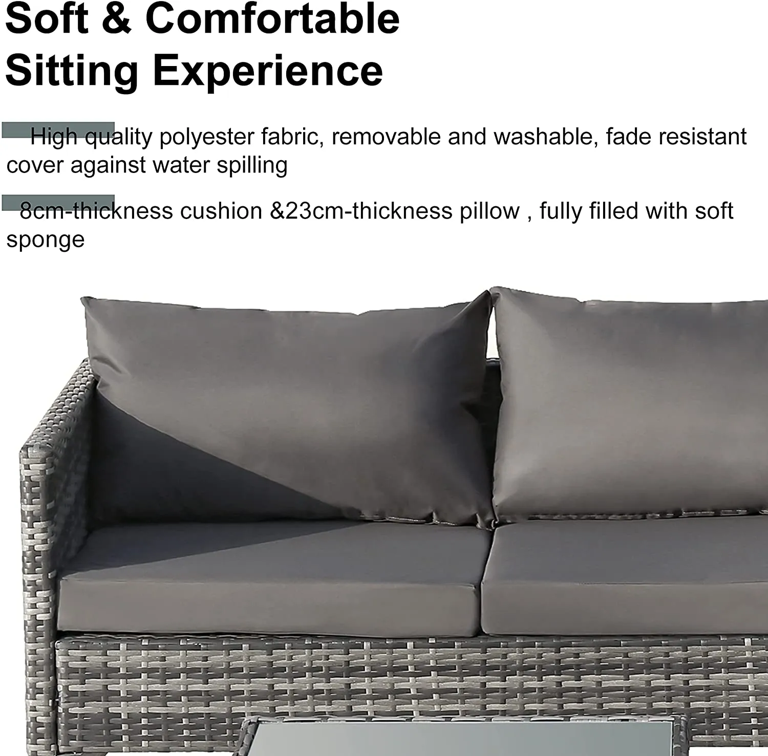 Sofa Set (MIXED GREY)