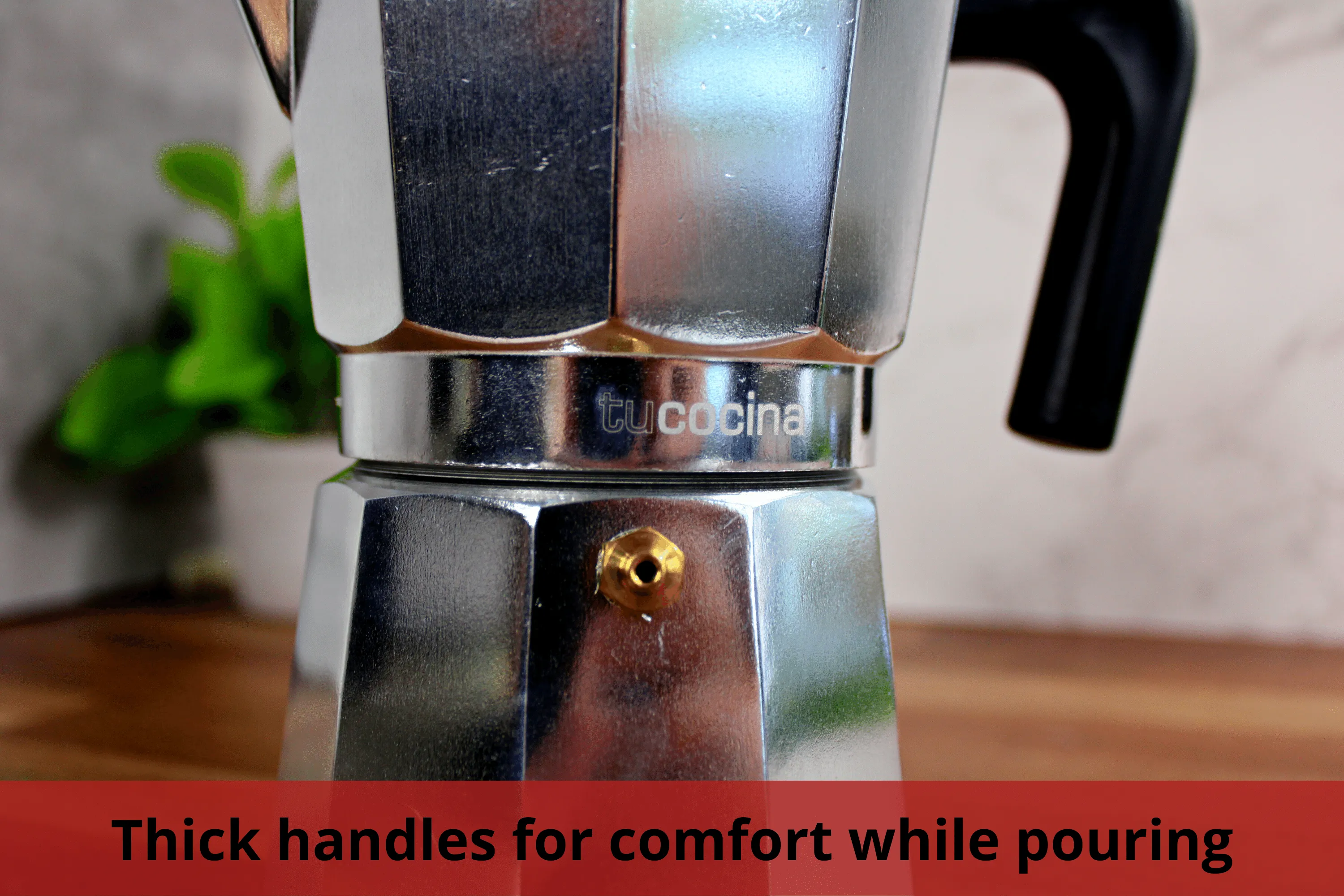 Stove-top aluminum espresso maker