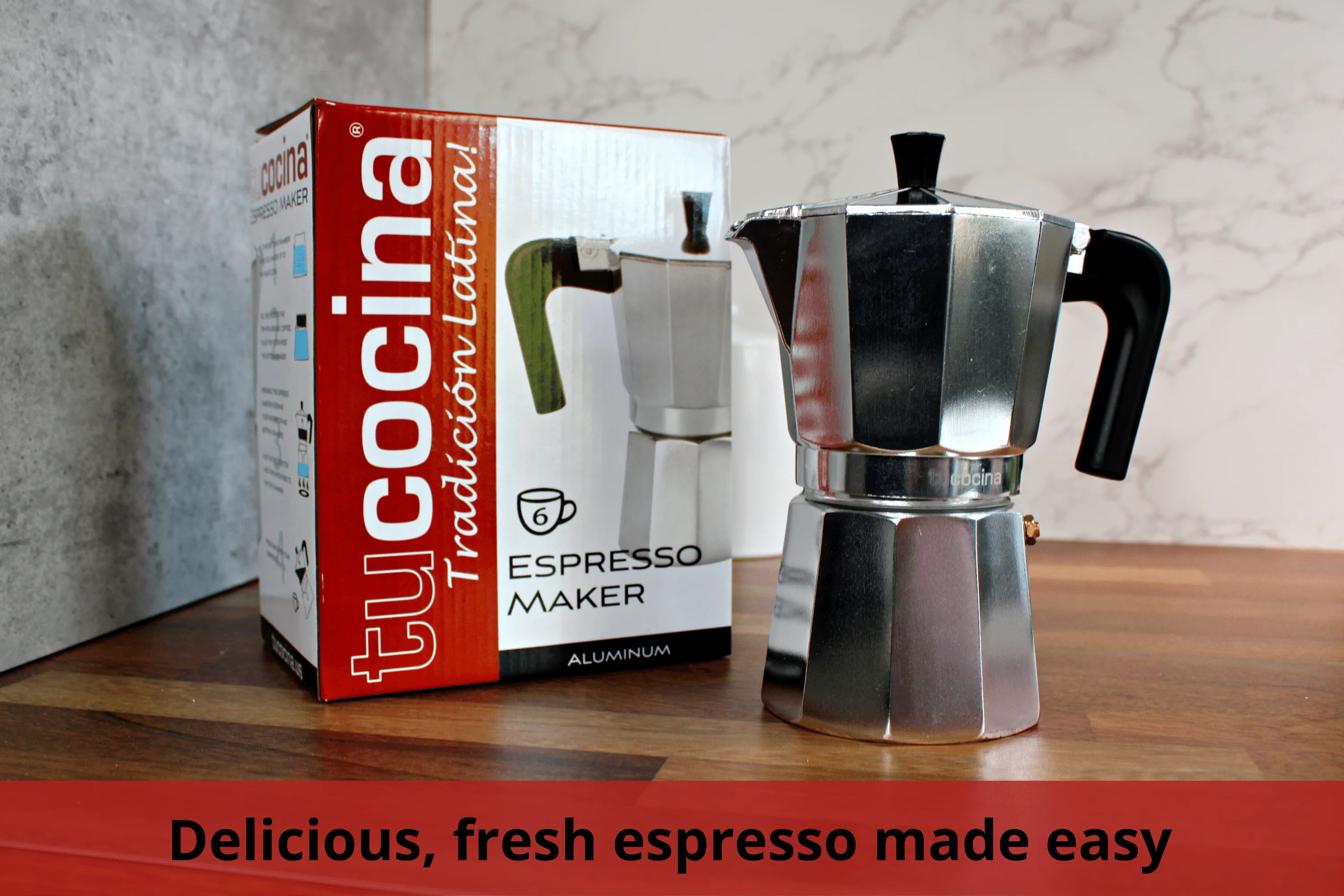 Stove-top aluminum espresso maker