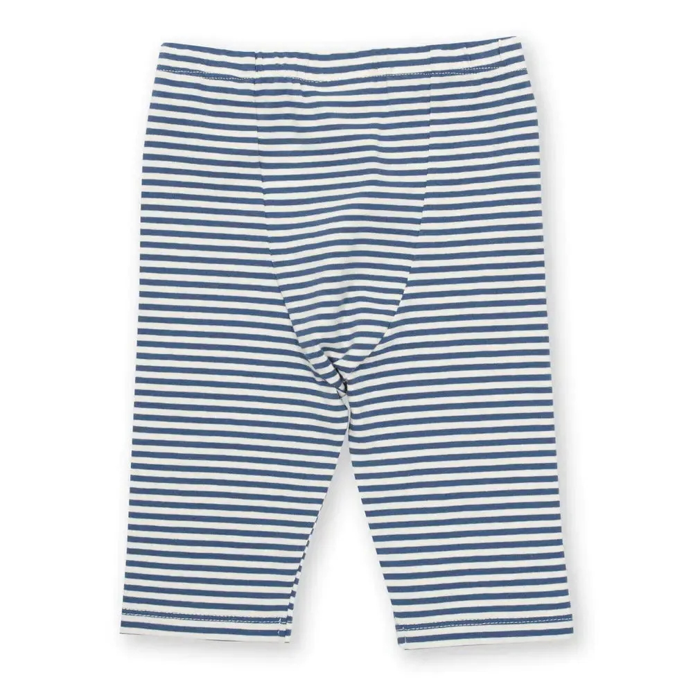 Stripy Pedal Pushers Navy