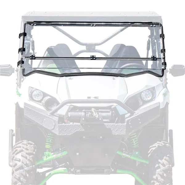 Super ATV Flip Down Windshield Fits Kawasaki Part# FDWSKTRX470