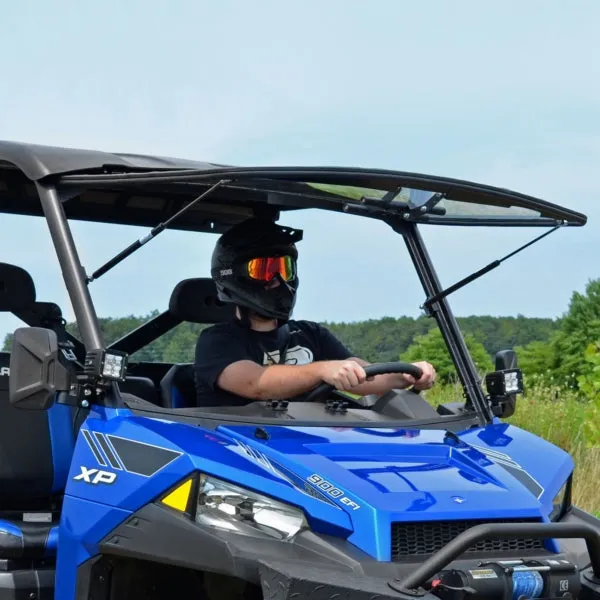 Super ATV Flip up Windshield Fits Polaris Part# FWSPRAN90070