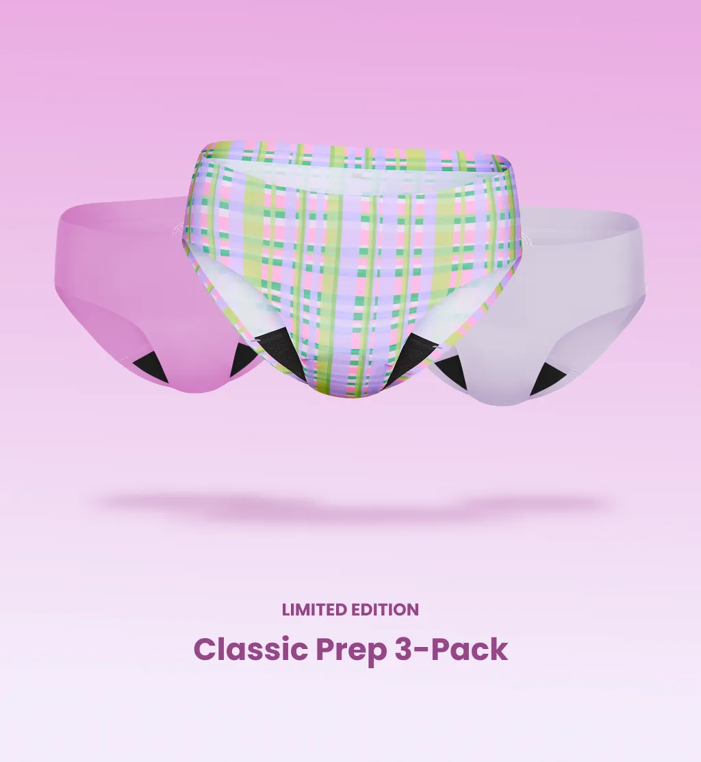 Super Leakproof® No-Show Underwear Bikini 3-Pack (Kit Item)