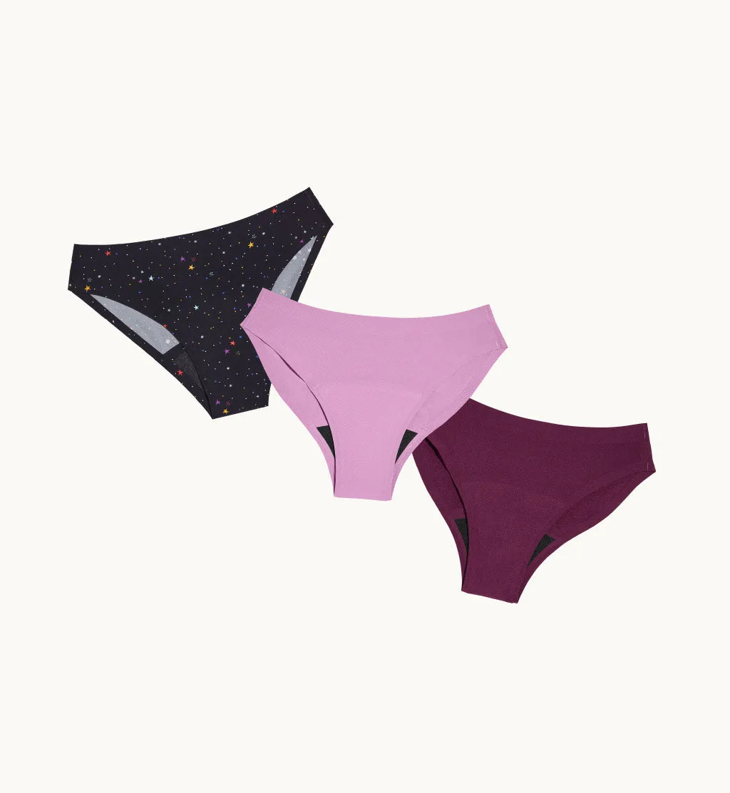 Super Leakproof® No-Show Underwear Bikini 3-Pack (Kit Item)