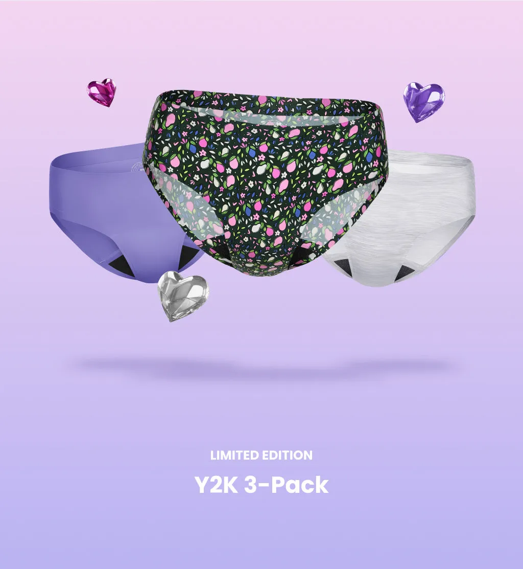 Super Leakproof® No-Show Underwear Bikini 3-Pack (Kit Item)