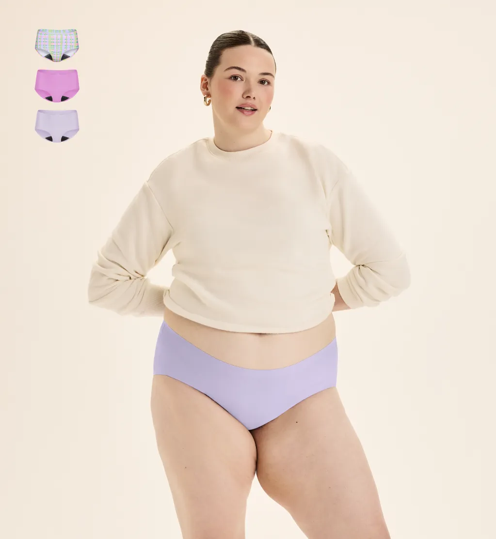 Super Leakproof® No-Show Underwear Boyshort 3-Pack