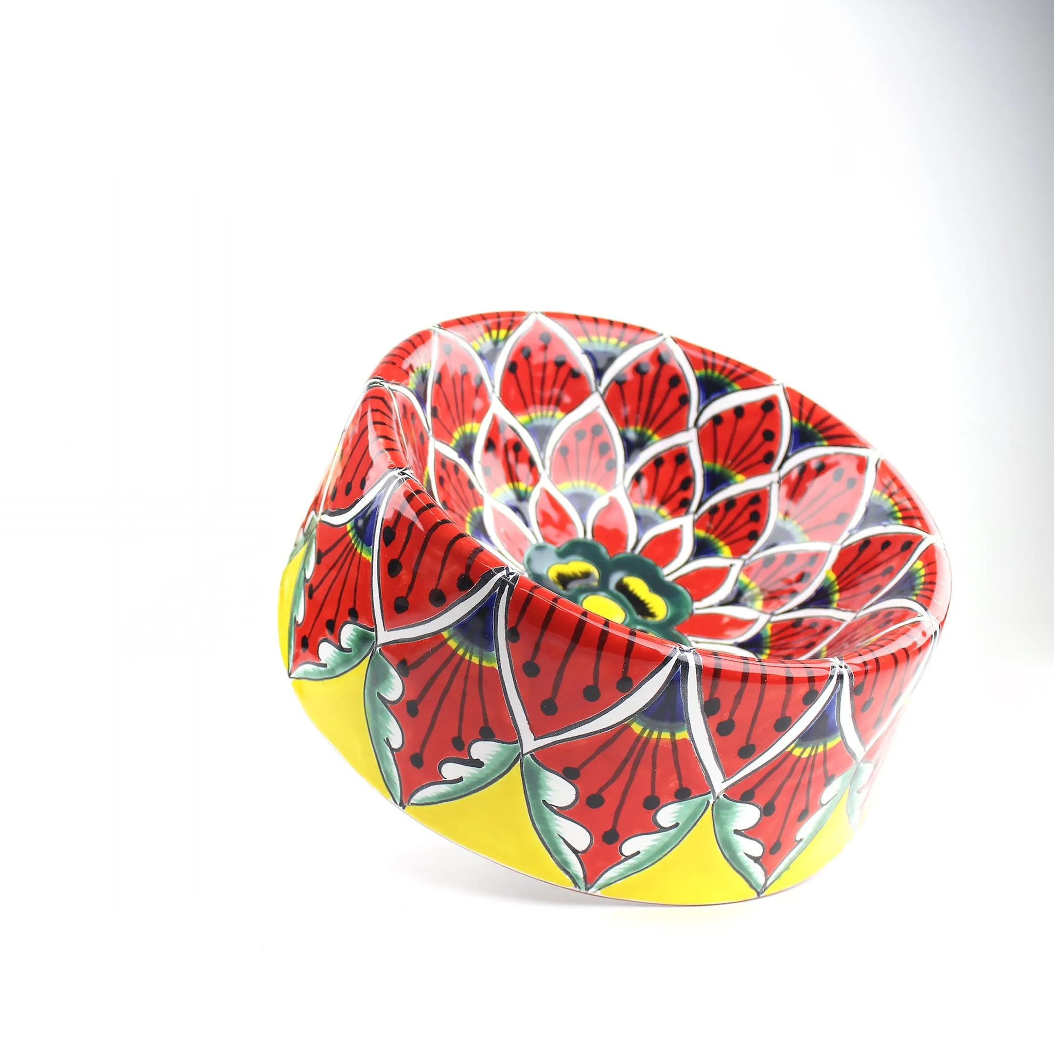 Talavera Pet Bowls | Pavo Pattern