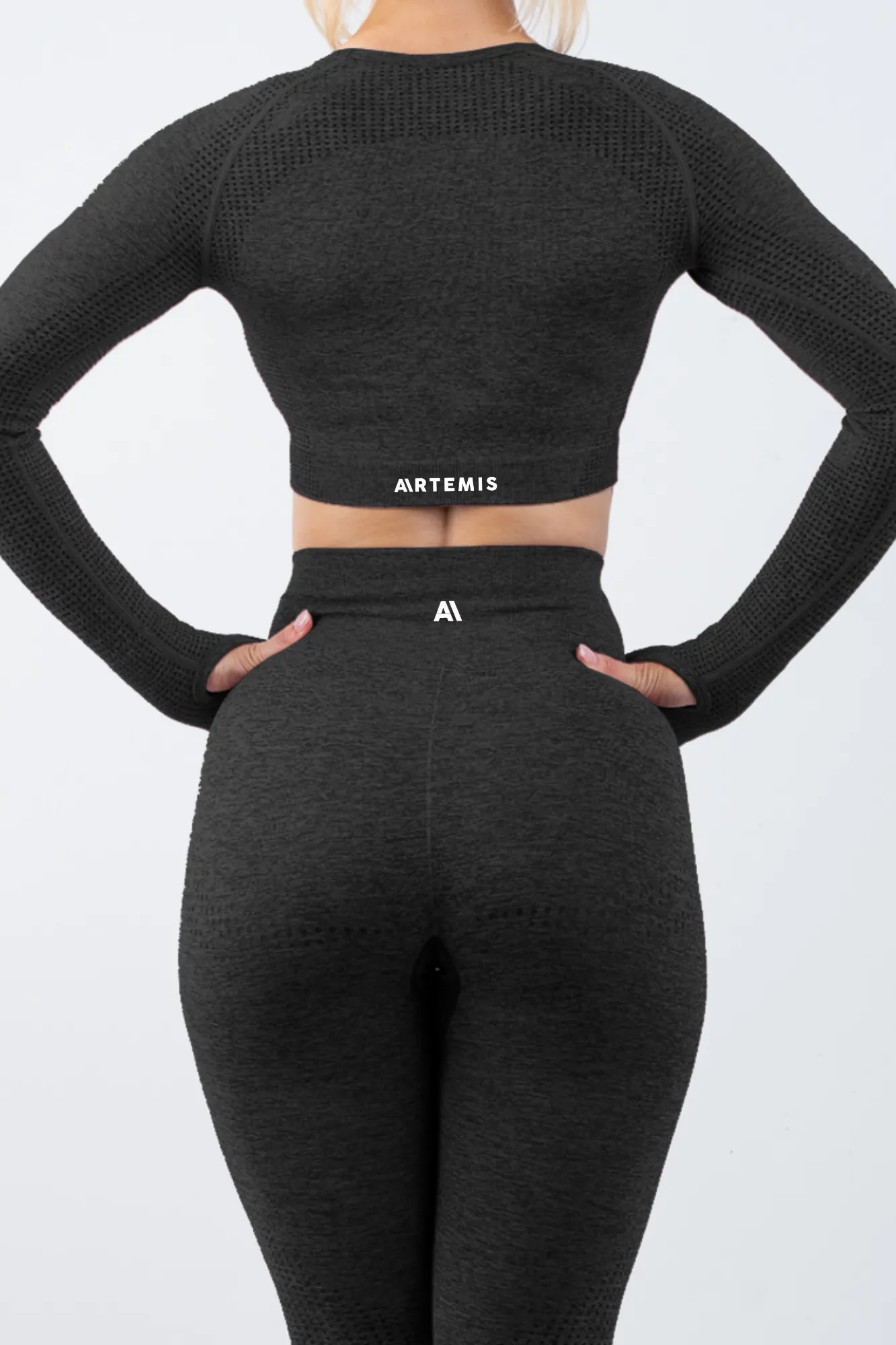 Taylor Seamless Crop Top Black