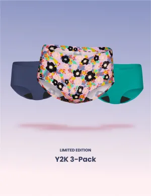 Teen Light Leakproof No-Show Boyshort 3-Pack - Kit