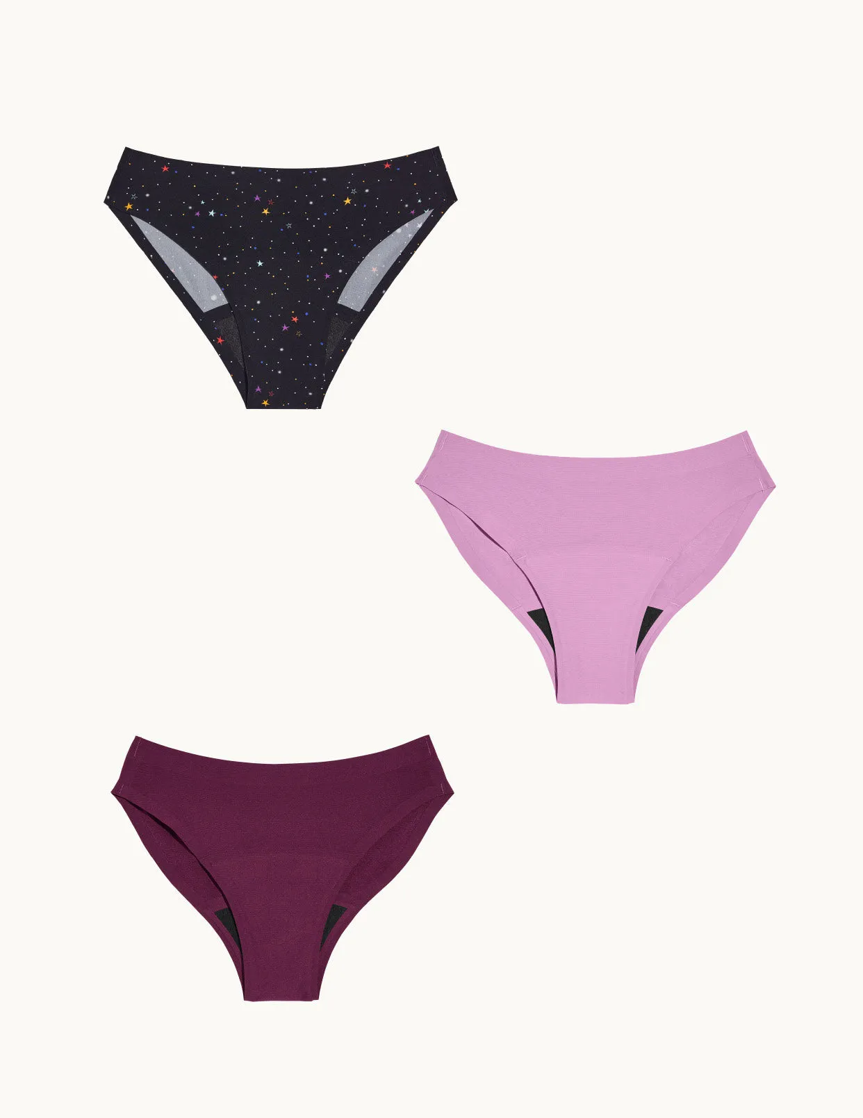 Teen Super Leakproof® No-Show Bikini 3-Pack - Kit