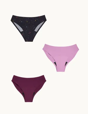 Teen Super Leakproof® No-Show Bikini 3-Pack - Kit