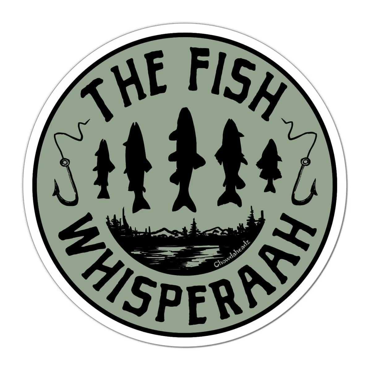 The Fish Whisperaah Sticker