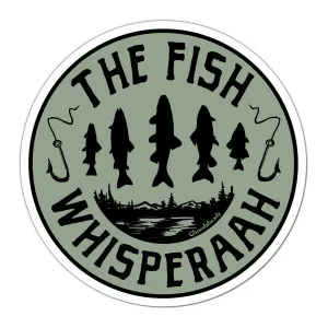 The Fish Whisperaah Sticker