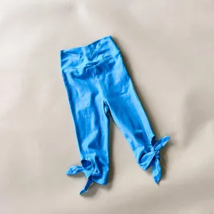 Tie Capri Leggings | Nautical Blue