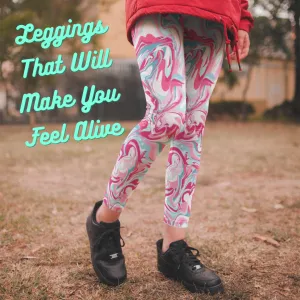 Tie Dye Leggings Outfit with Pink, Blue, and White Colors