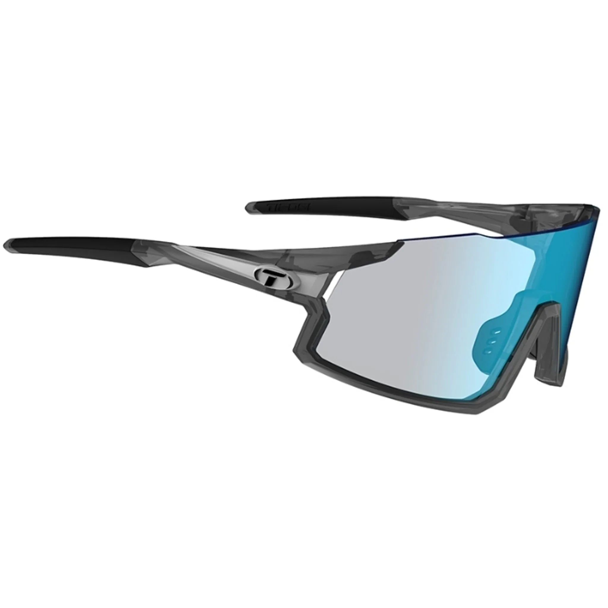 Tifosi Stash Sunglasses Matte Smoke With Clarion Blue Fototec Lens