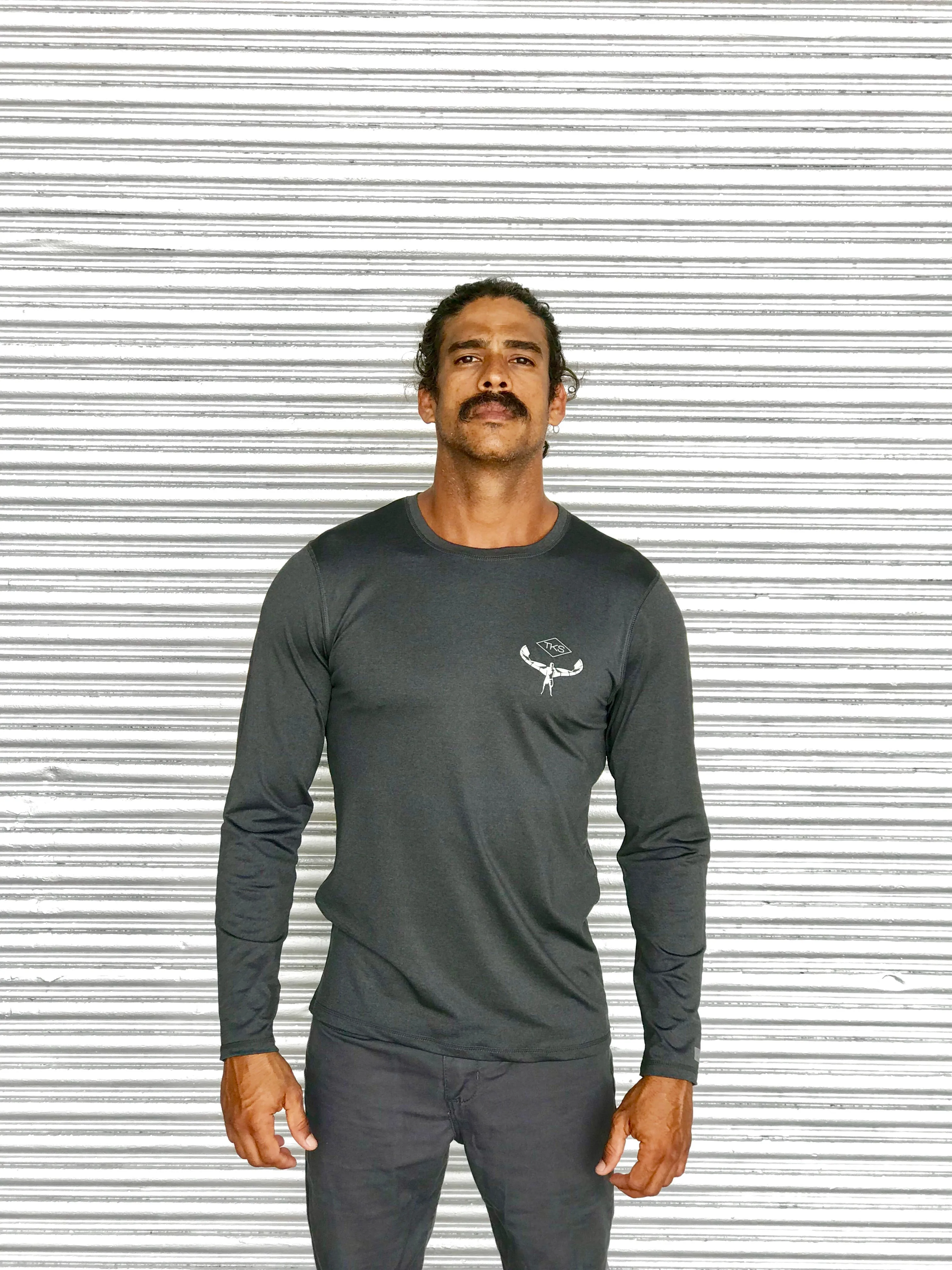 TKS Antix Sunshirt - Charcoal Heather LS