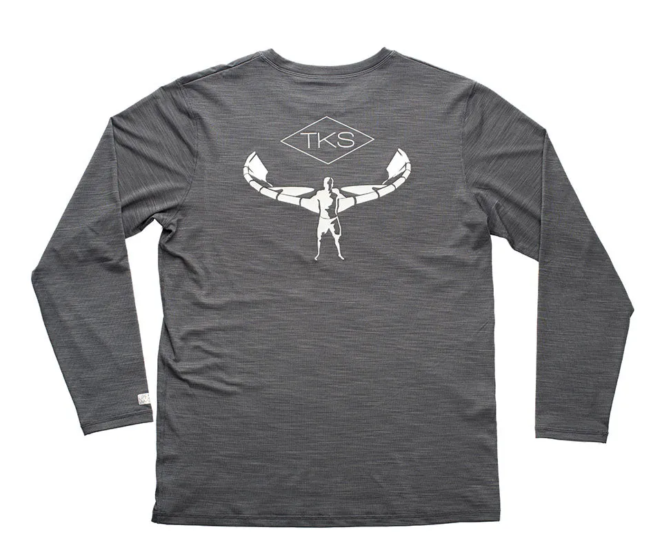 TKS Hybrid Pro Sunshirt - Charcoal LS