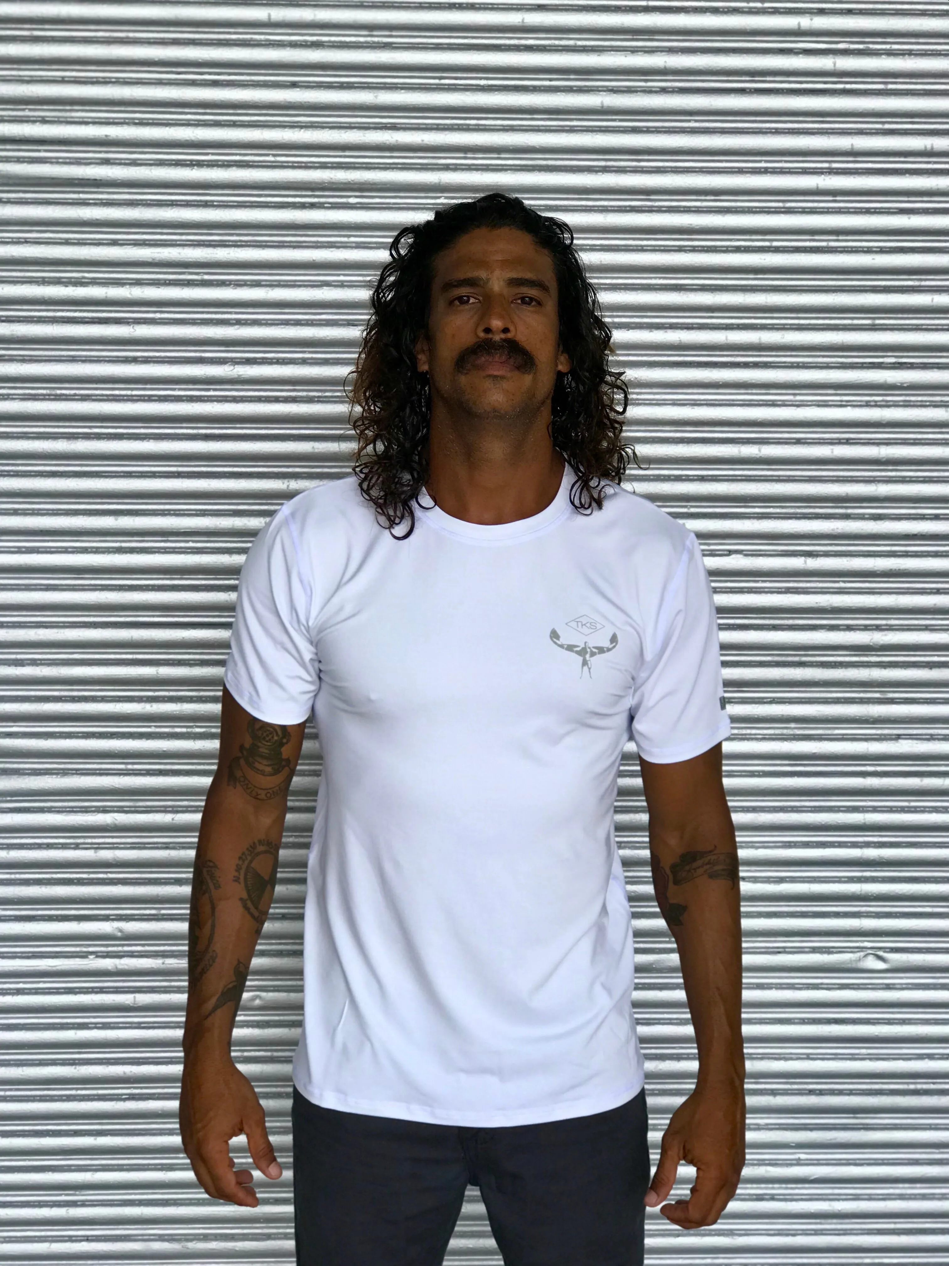 TKS Hybrid Pro Sunshirt - White SS