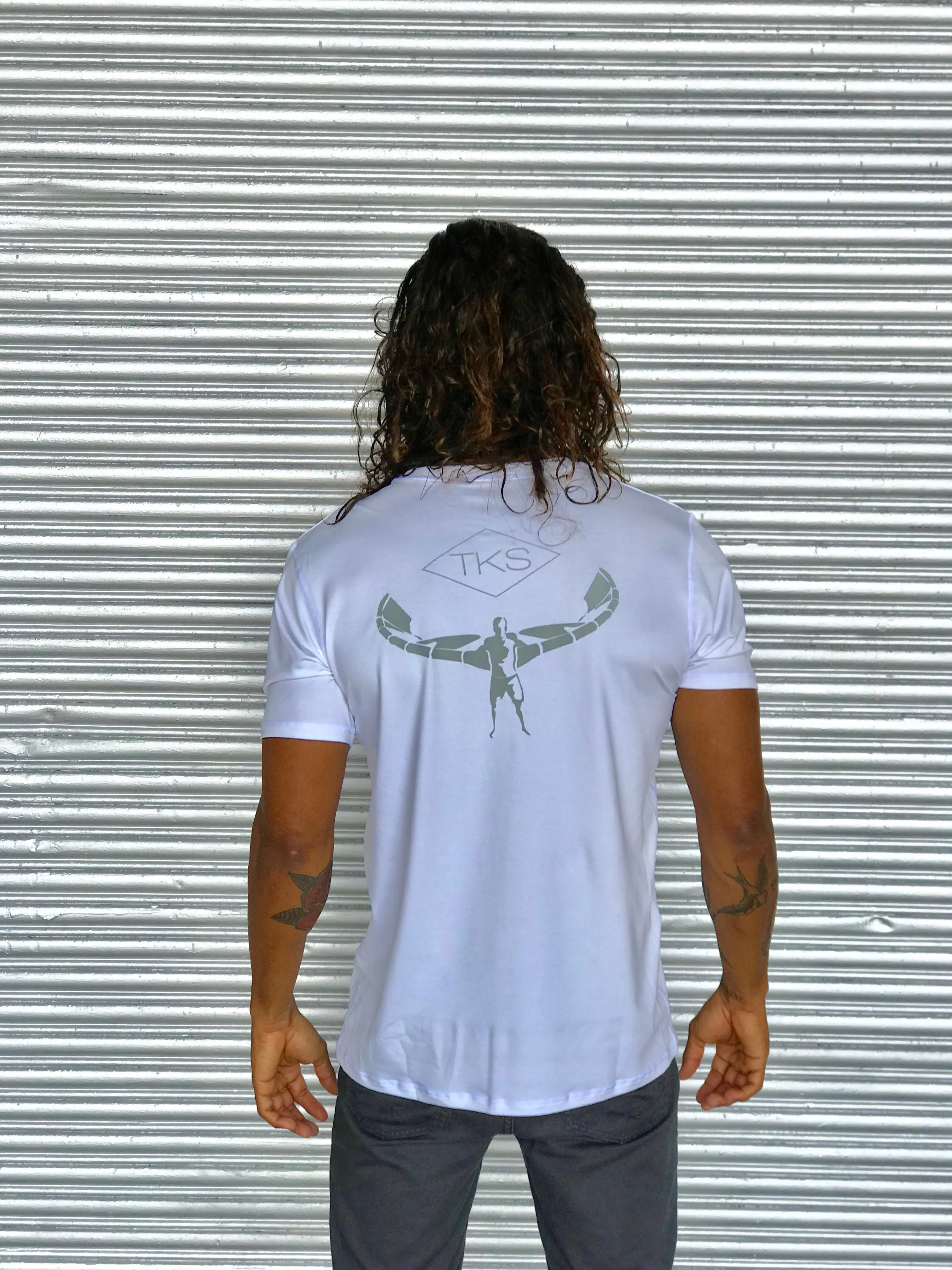 TKS Hybrid Pro Sunshirt - White SS