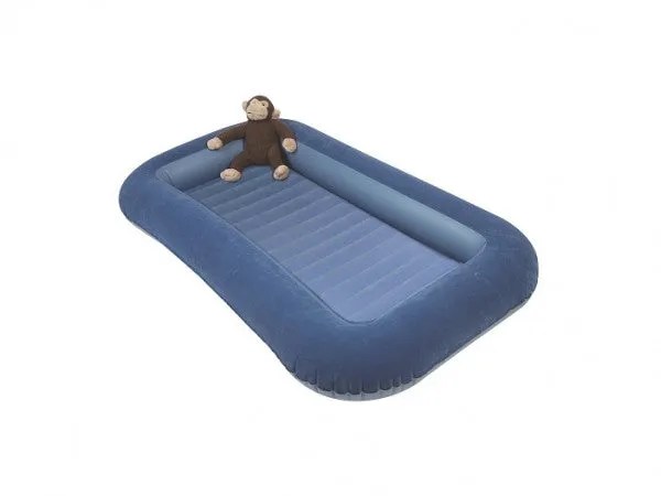 Toddler & Children's Camping Airbed with Raised Sides (Bumper Blue)