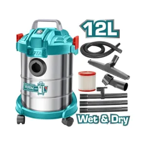 Total Wet & Dry Vacuum Cleaner 12 Liters 800W - TVC14122
