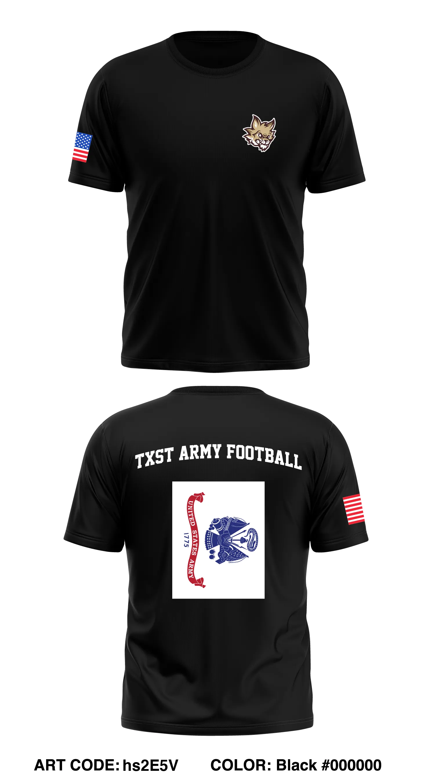 TXST Army Football Core Men's SS Performance Tee - hs2E5V