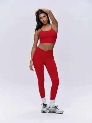 Ultimate Wrap Over Legging - Classic Red