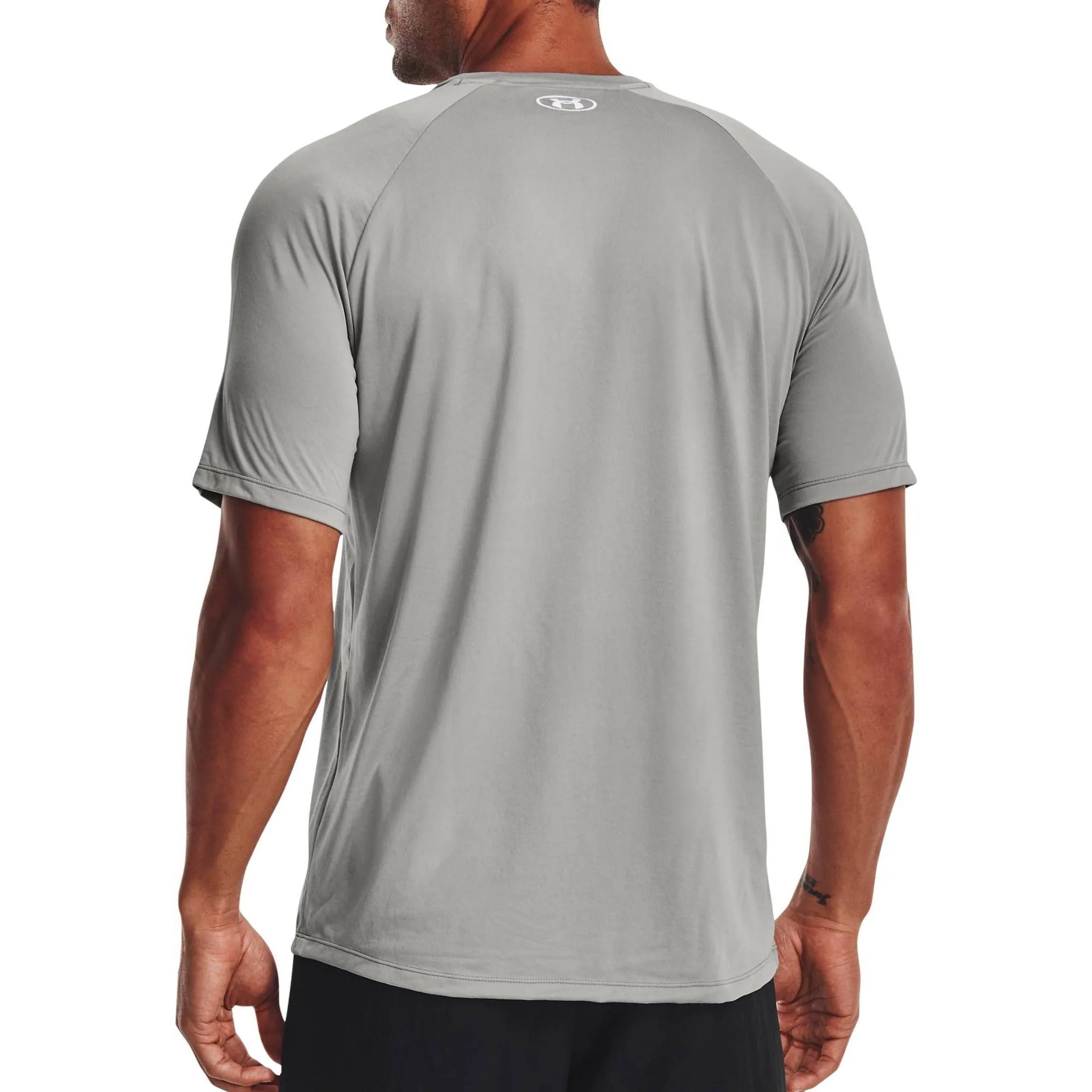 Under Armour Tech 2.0 Wordmark Graphic Short Sleeve Mens Training Top - Grey