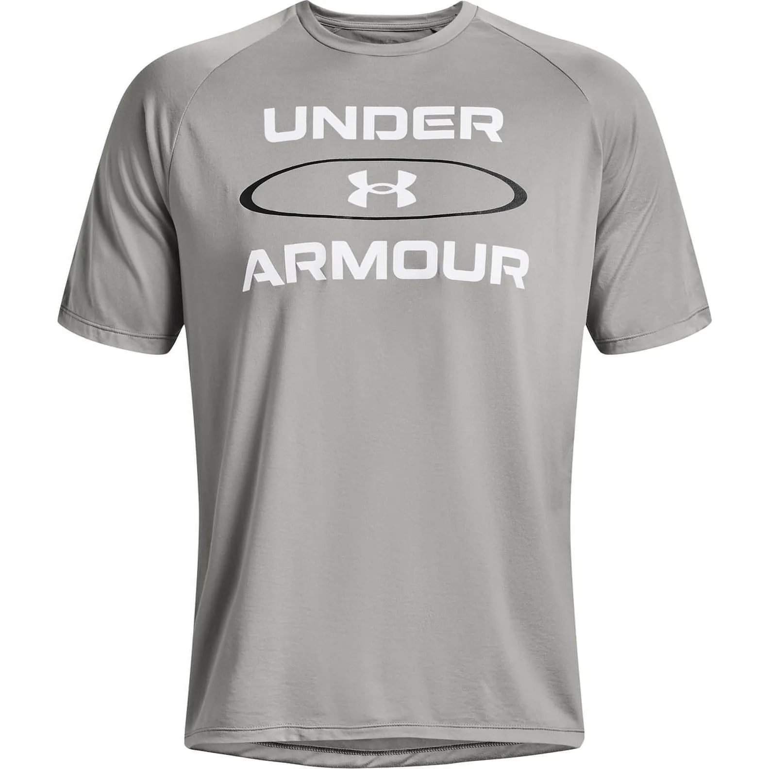 Under Armour Tech 2.0 Wordmark Graphic Short Sleeve Mens Training Top - Grey