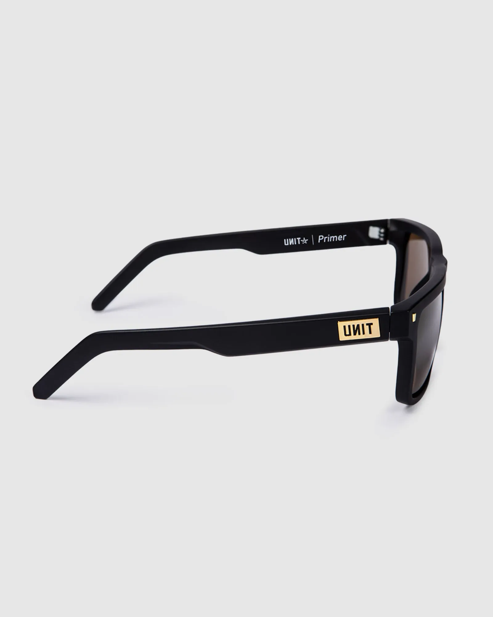 UNIT Primer Sunglasses - Matte Black Gold Polarised
