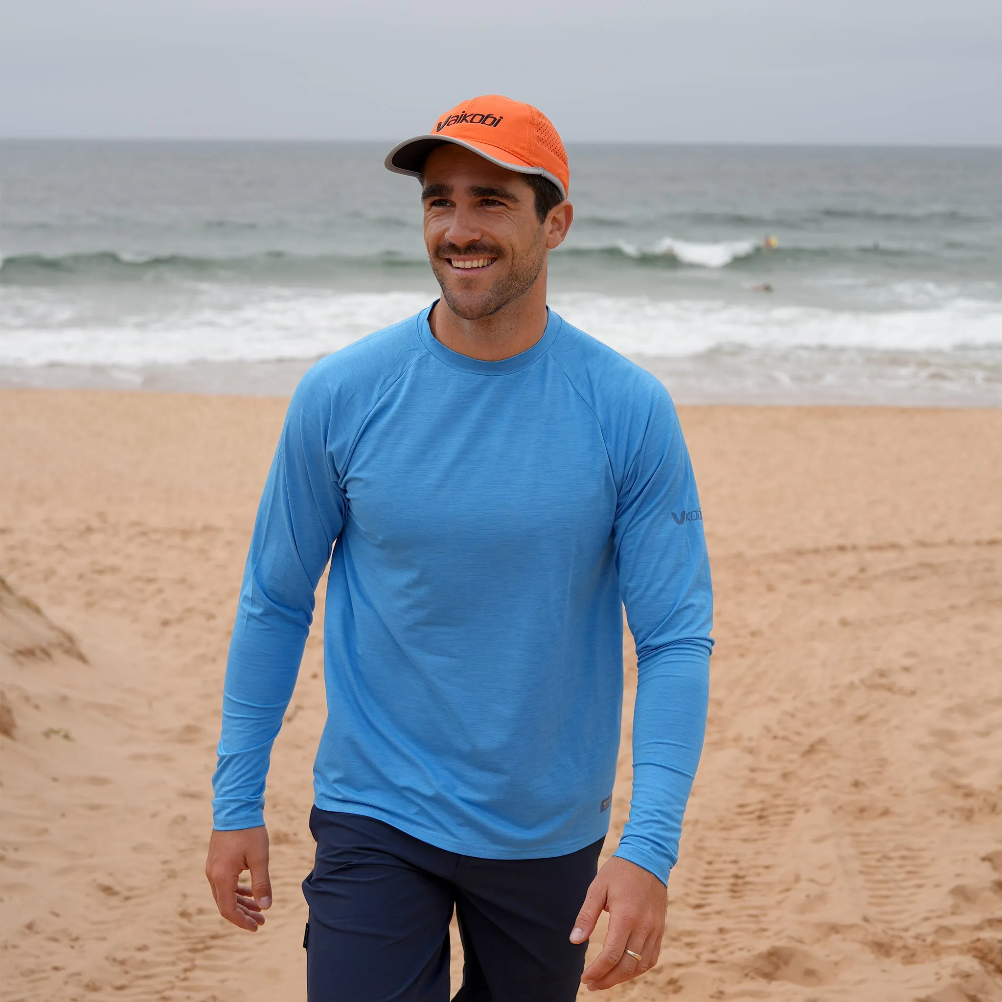 UV Ocean Tech L/S Tee - Cyan