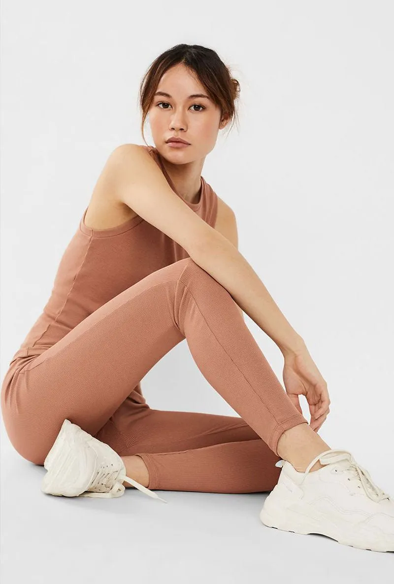 VERO MODA LACEY RIB LEGGINGS