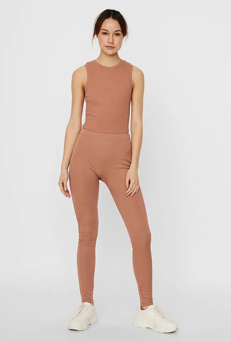 VERO MODA LACEY RIB LEGGINGS