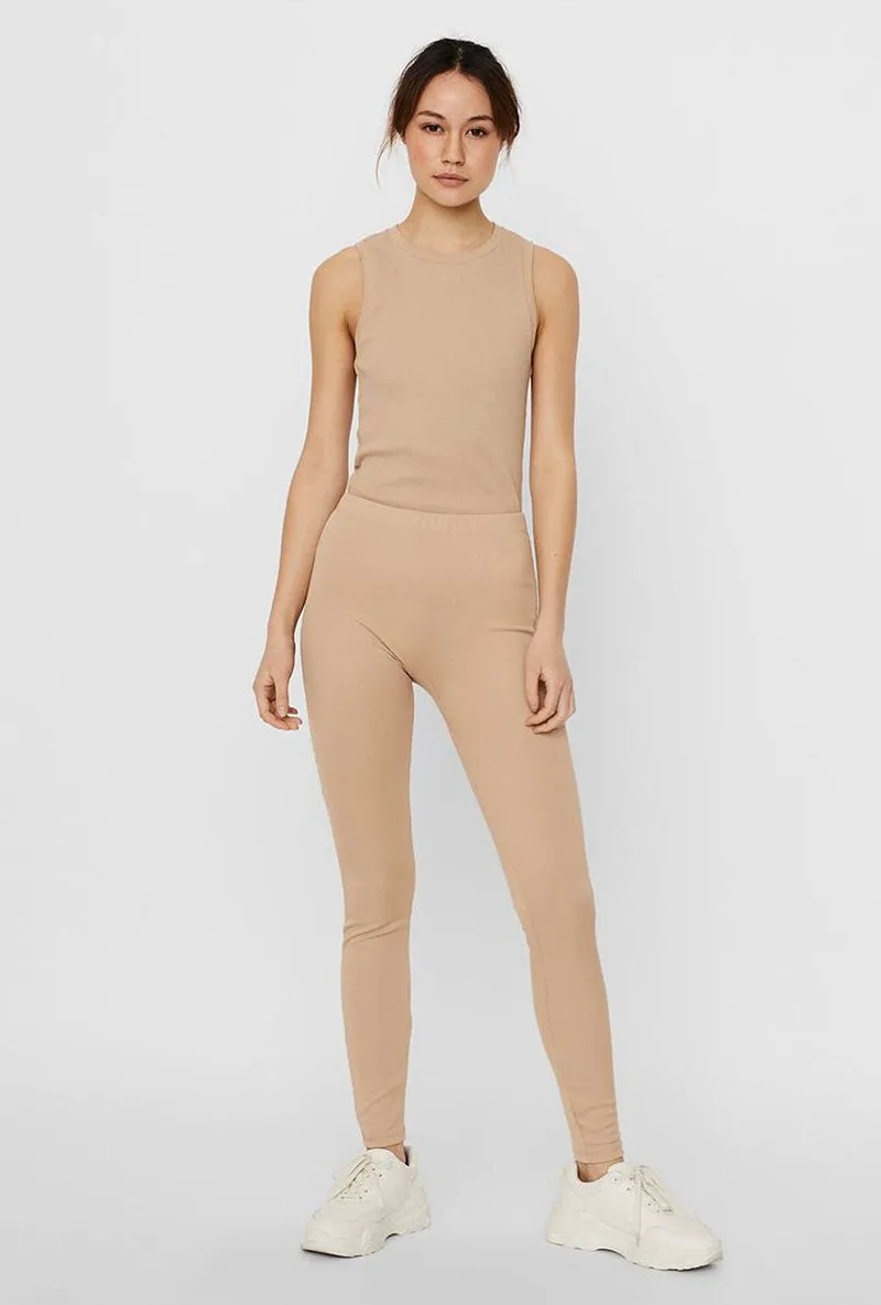 VERO MODA LACEY RIB LEGGINGS