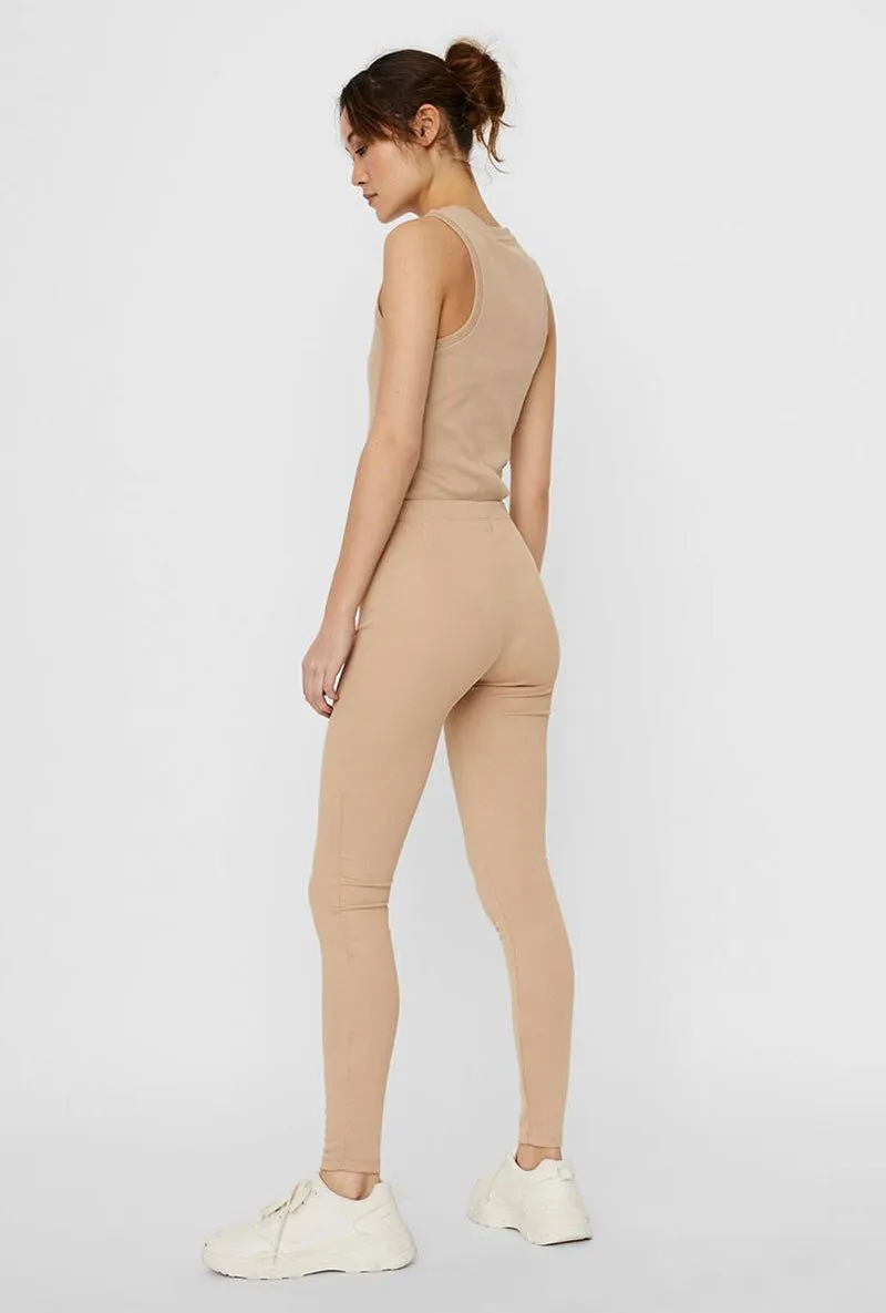 VERO MODA LACEY RIB LEGGINGS