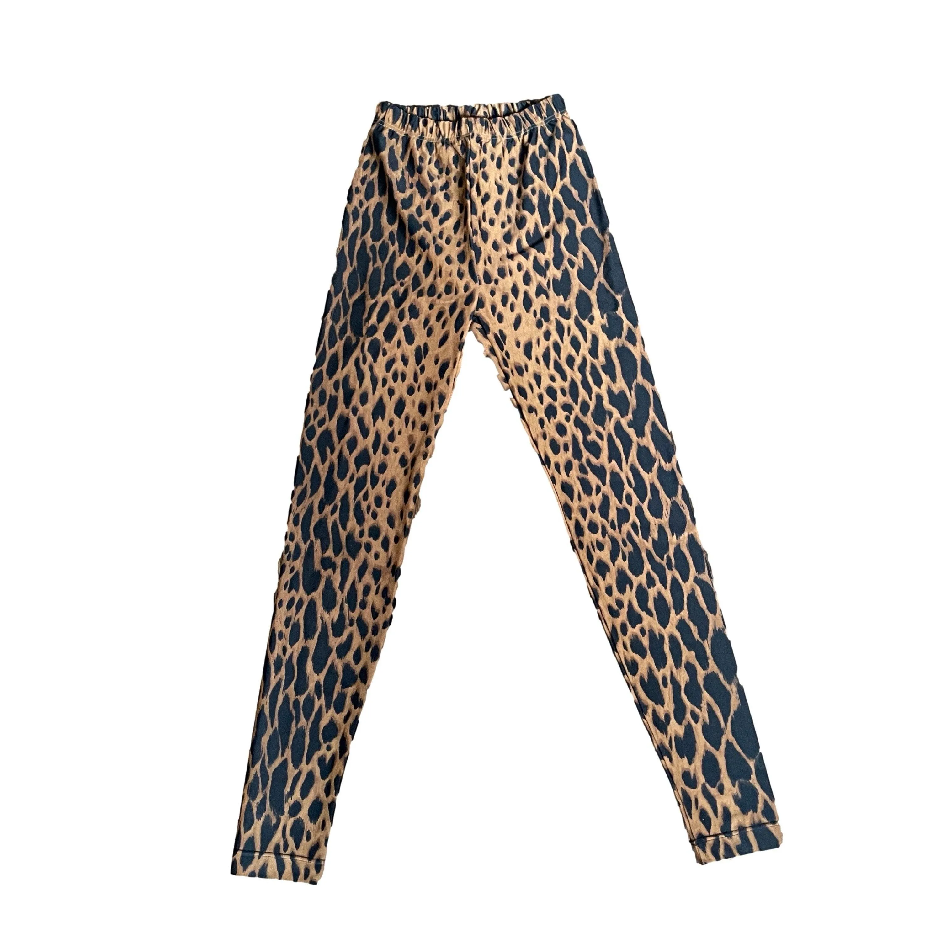 Versace Brown Cheetah Leggings