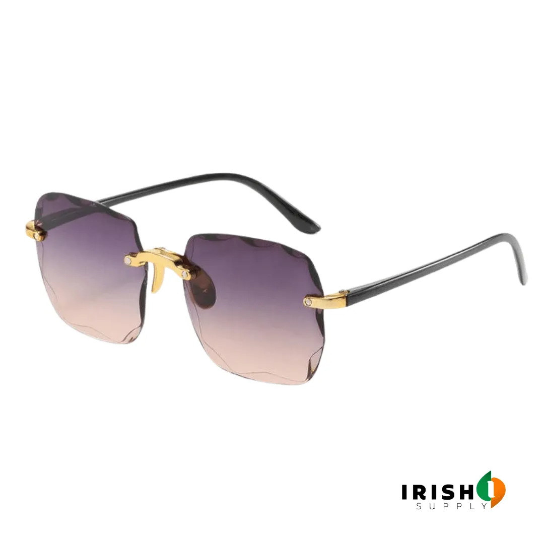 VERVE™ Square Rimless Fashion Sunglasses