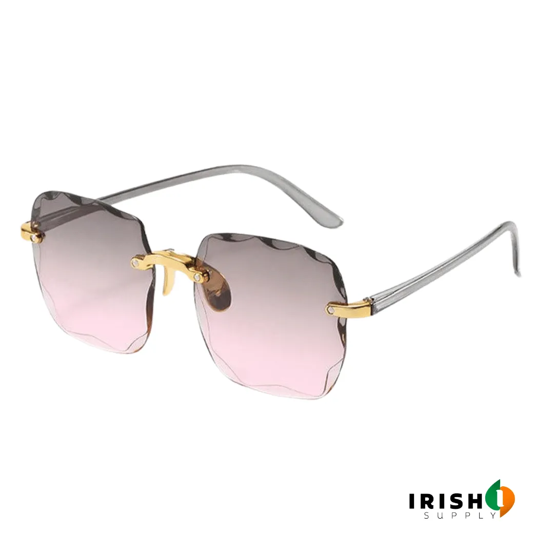 VERVE™ Square Rimless Fashion Sunglasses