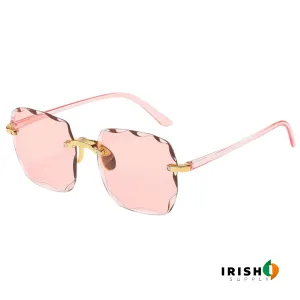 VERVE™ Square Rimless Fashion Sunglasses