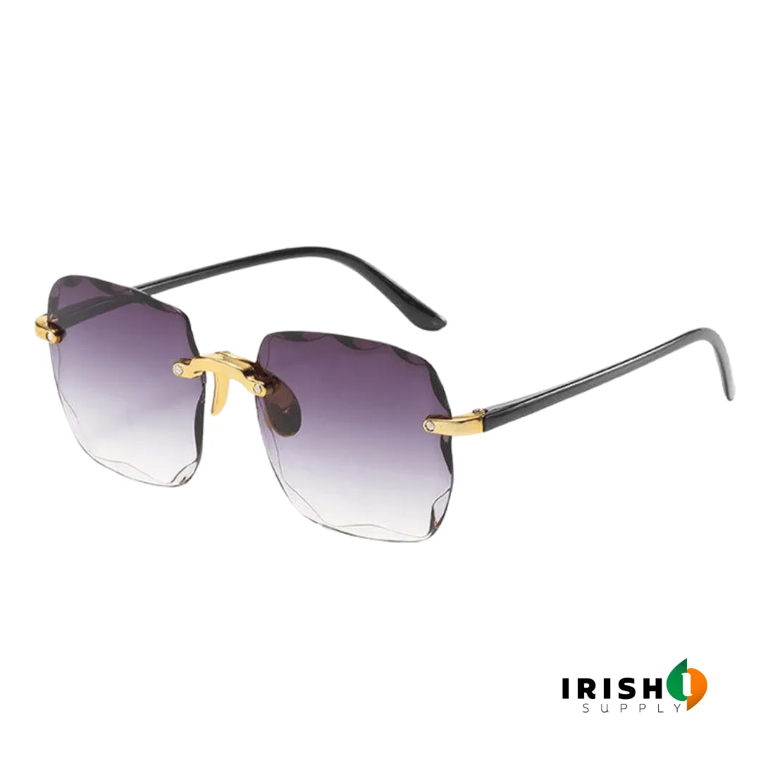 VERVE™ Square Rimless Fashion Sunglasses