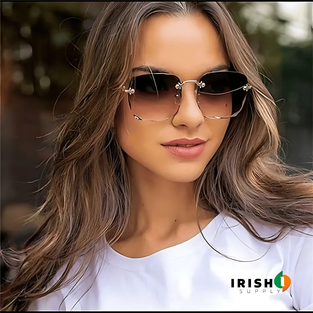 VERVE™ Square Rimless Fashion Sunglasses