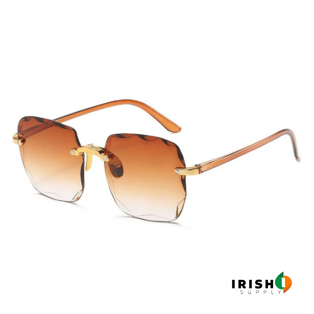 VERVE™ Square Rimless Fashion Sunglasses